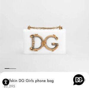 Dolce & Gabbana White and Gold Shoulder Bag